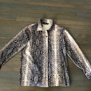 Snakeskin Print Women's Top